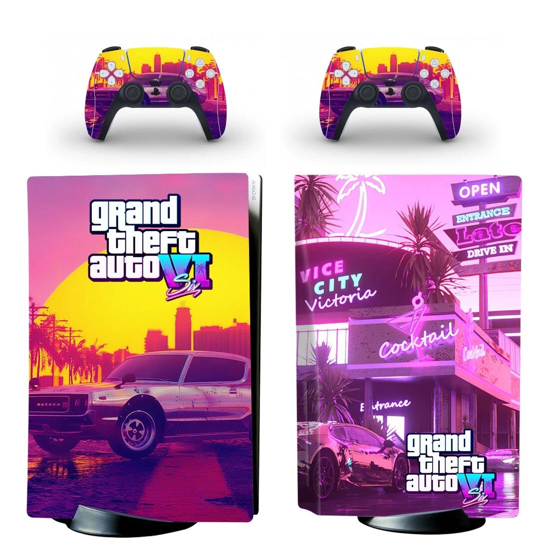Grand Theft Auto VI GTA 6 PS5 ũ Ų ƼĿ Į Ŀ, ܼ Ʈѷ PS5 ũ Ų ƼĿ 